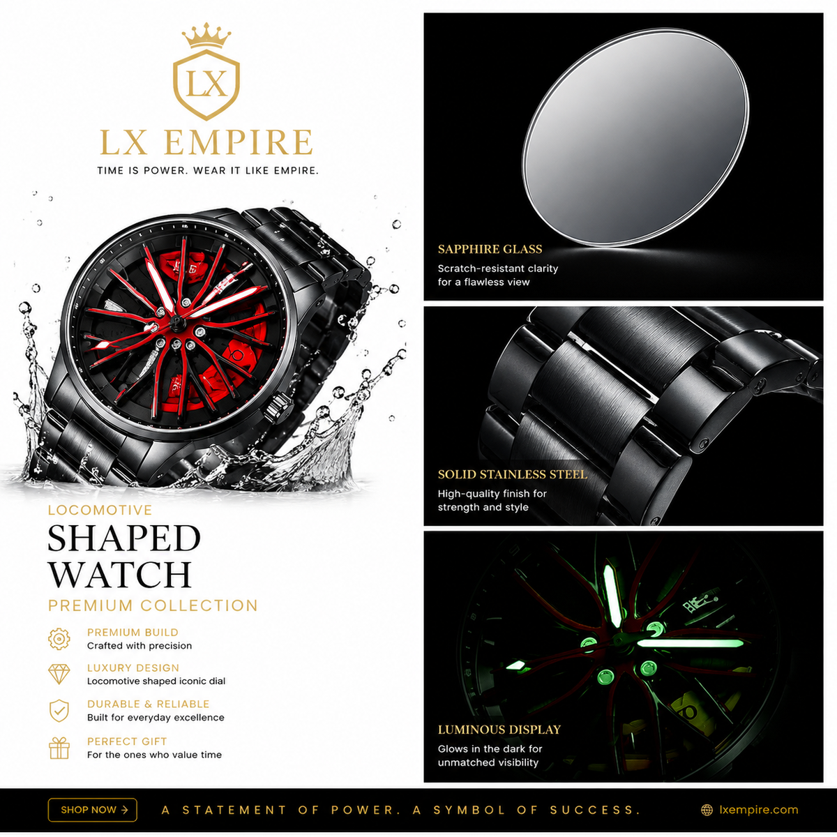 🏆⌚ Best-Selling Men's Rotating Wheel Watch🏆🔥